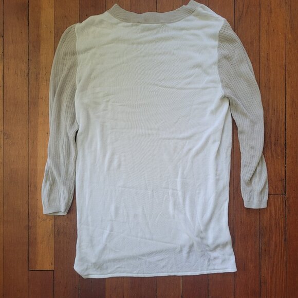 Derek Lam Tan White Tee, sz Small-Medium - Picture 4 of 10
